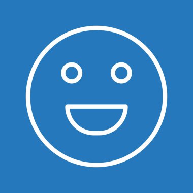 Soyut grupta izole edilmiş kahkaha simgesi