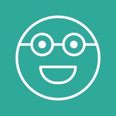 Soyut grupta gözlük simgesi izole edildi