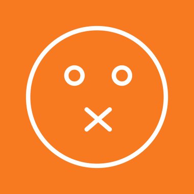 Soyut arka grupta sessiz simge izole edildi