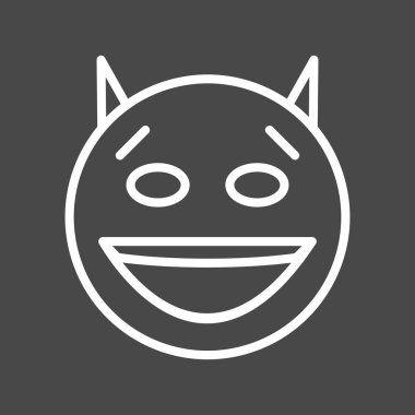 Şeytan simgesi soyut bir grupta izole edildi