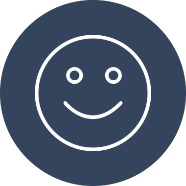 Soyut grupta izole edilmiş gülümseme simgesi