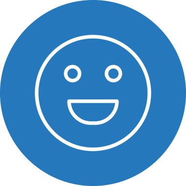 Soyut grupta izole edilmiş kahkaha simgesi