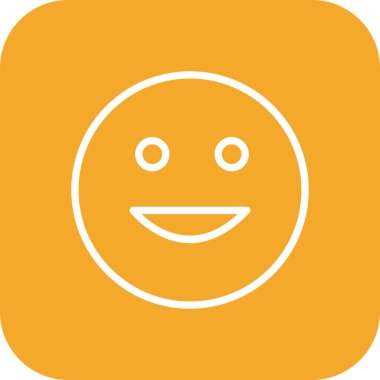 Soyut grupta izole edilmiş mutlu simge