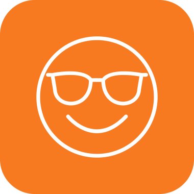 Soyut arkaplanda izole edilmiş serin simge