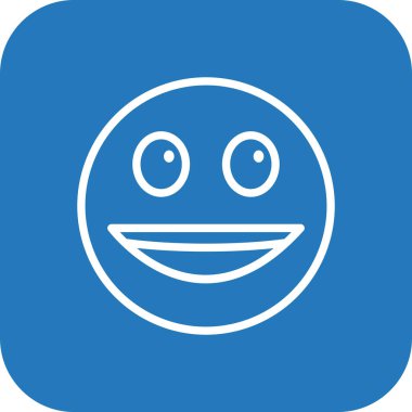 Soyut grupta izole edilmiş mutlu simge