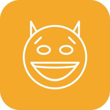 Şeytan simgesi soyut bir grupta izole edildi