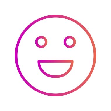 Soyut grupta izole edilmiş kahkaha simgesi