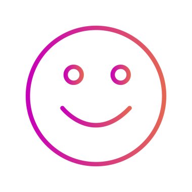 Soyut grupta izole edilmiş gülümseme simgesi