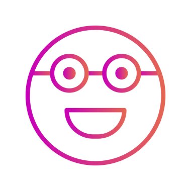 Soyut grupta gözlük simgesi izole edildi