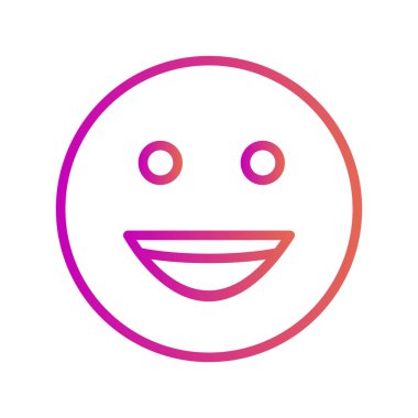 Soyut arkaplanda izole edilmiş mutlu simge