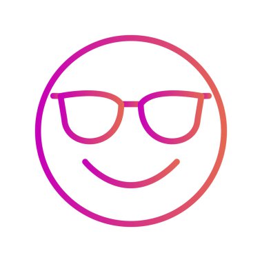 Soyut arkaplanda izole edilmiş serin simge