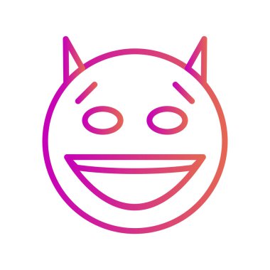 Şeytan simgesi soyut bir grupta izole edildi