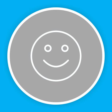 Soyut grupta izole edilmiş gülümseme simgesi