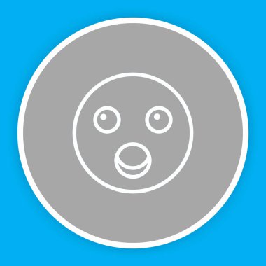 Soyut arka grupta şok simgesi izole edildi