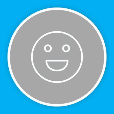 Soyut grupta izole edilmiş kahkaha simgesi