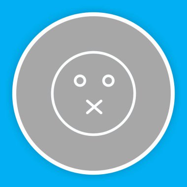 Soyut arka grupta sessiz simge izole edildi