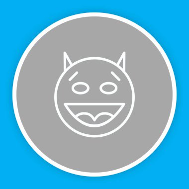 Mutlu Şeytan simgesi soyut bir grupta izole edildi