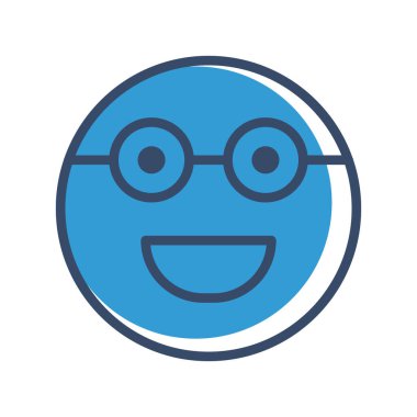 Soyut grupta gözlük simgesi izole edildi