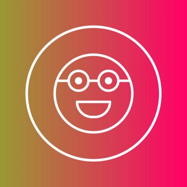 Soyut grupta gözlük simgesi izole edildi