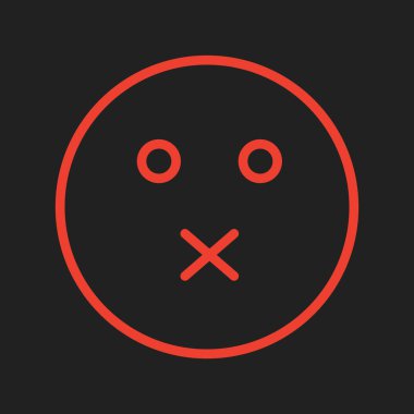 Soyut arka grupta sessiz simge izole edildi