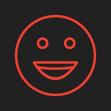 Soyut arkaplanda izole edilmiş mutlu simge