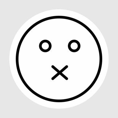 Soyut arka grupta sessiz simge izole edildi