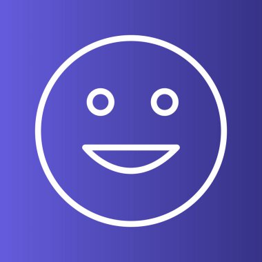 Soyut grupta izole edilmiş mutlu simge