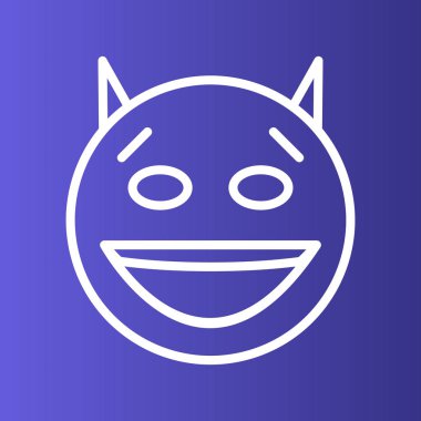 Şeytan simgesi soyut bir grupta izole edildi