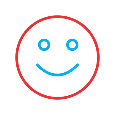 Soyut grupta izole edilmiş gülümseme simgesi