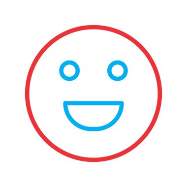 Soyut grupta izole edilmiş kahkaha simgesi