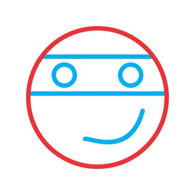 Ninja simgesi soyut bir grupta izole edildi