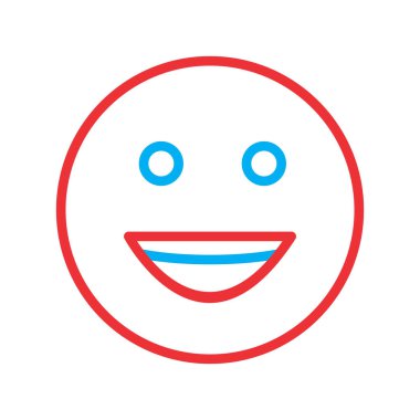 Soyut arkaplanda izole edilmiş mutlu simge