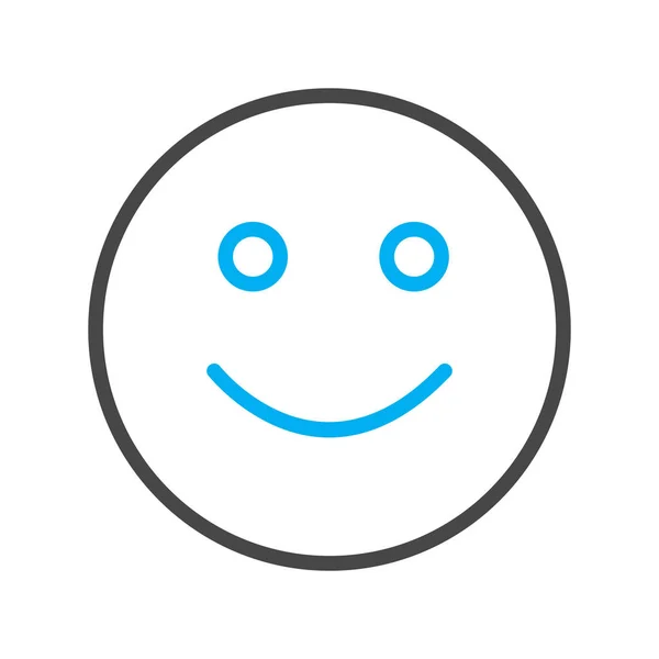 Icono Sonrisa Aislado Sobre Fondo Abstracto — Vector de stock