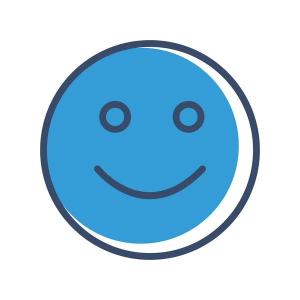 Ikona Uśmiechu Odizolowana Abstrakcyjnym Tle — Wektor stockowy