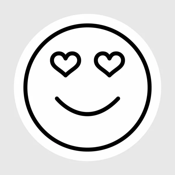 Looking Love Icon Isolated Abstract Backgroun — ストックベクタ