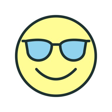 Soyut arkaplanda izole edilmiş serin simge