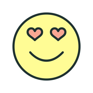 Soyut bir grupta izole edilmiş aşk simgesi aranıyor