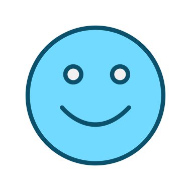 Soyut grupta izole edilmiş gülümseme simgesi