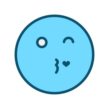 Özet arka grupta öpüşme simgesi izole edildi