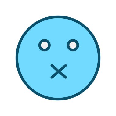 Soyut arka grupta sessiz simge izole edildi