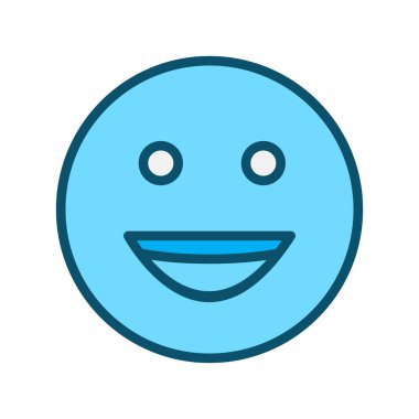 Soyut arkaplanda izole edilmiş mutlu simge