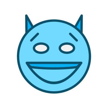 Şeytan simgesi soyut bir grupta izole edildi