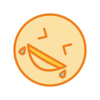 Gülme simgesi soyut bir grupta izole edildi