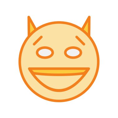 Şeytan simgesi soyut bir grupta izole edildi