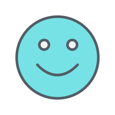 Soyut grupta izole edilmiş gülümseme simgesi