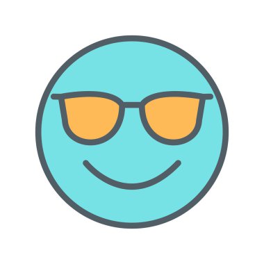 Soyut arkaplanda izole edilmiş serin simge