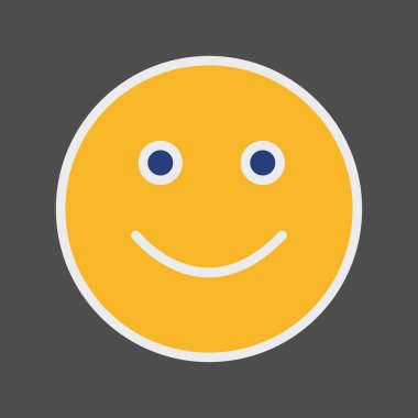 Soyut grupta izole edilmiş gülümseme simgesi