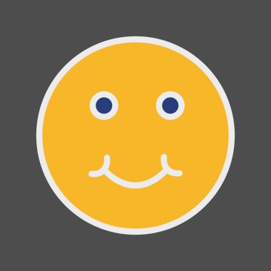 Soyut grupta izole edilmiş şirin simge