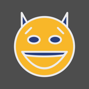 Şeytan simgesi soyut bir grupta izole edildi