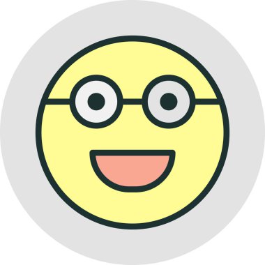 Soyut grupta gözlük simgesi izole edildi